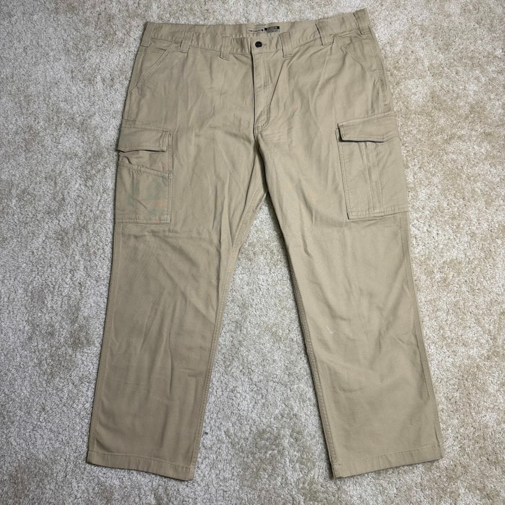 Carhartt Cargo Pants Men 44x30 Brown Tan Rugged Flex Relaxed BN3574 Pockets New